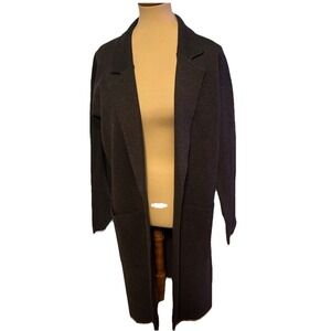 J.Crew Ella in Heather Charcoal Open-Front Sweater Blazer Cardigan Small J Crew